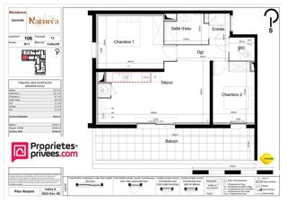  Appartement � vendre 3 pi�ces 59 m�