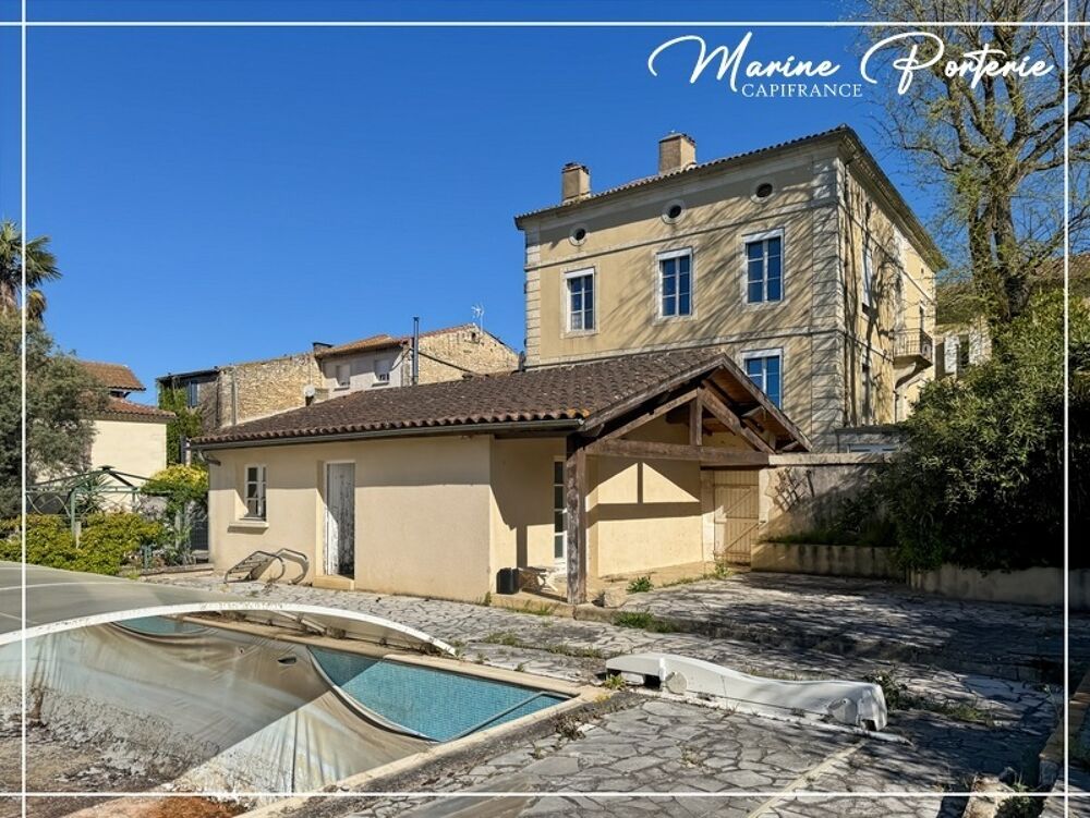Maison de maître à révéler au coeur de Jegun  charme, volumes et cachet exceptionnel