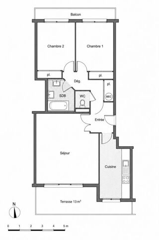  Appartement � vendre 3 pi�ces 68 m�
