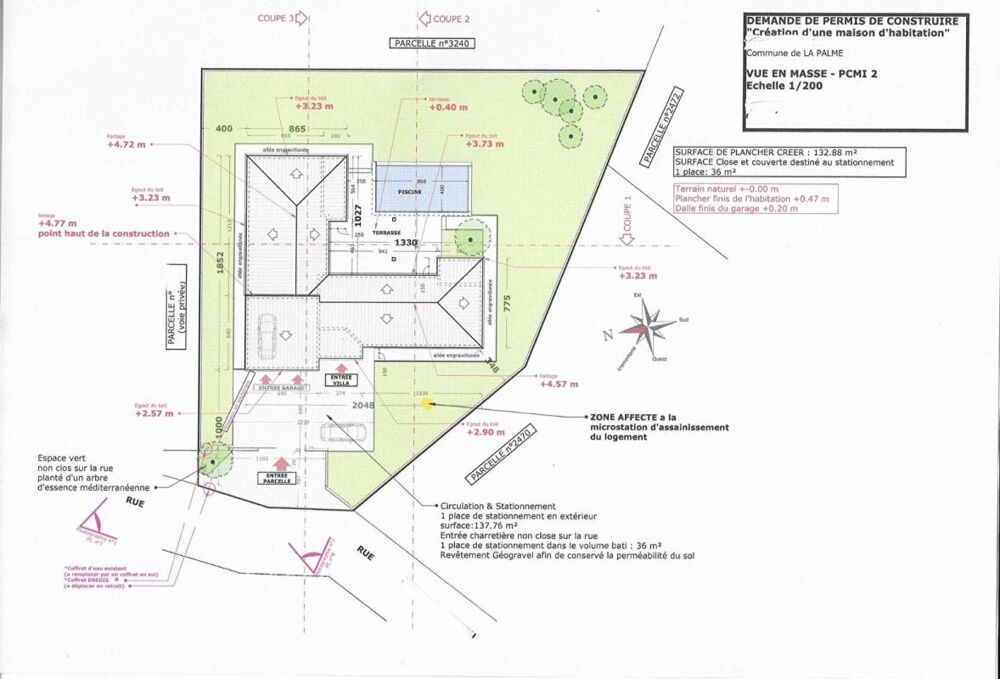 Vente Terrain Terrain  1118 m2-Permis de construire-La Palme (11480)-234 000 HAI La palme