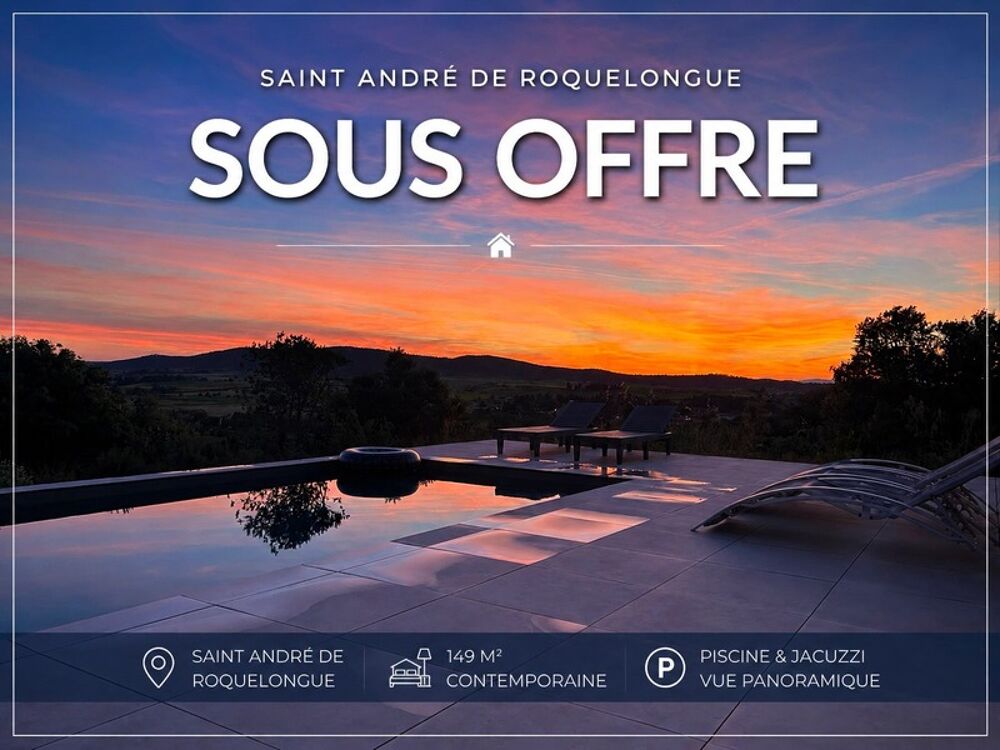 VILLA CONTEMPORAINE D'EXCEPTION - 5 CHAMBRES - PISCINE - JACUZZI - VUE PANORAMIQUE