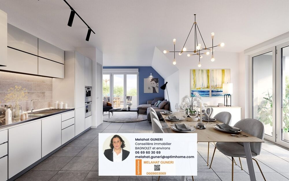 Appartement à vendre T4 73m2 + Balcon ROSNY SOUS BOIS 93110. 368 531€