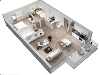  Appartement à vendre 3 pièces 59 m²
