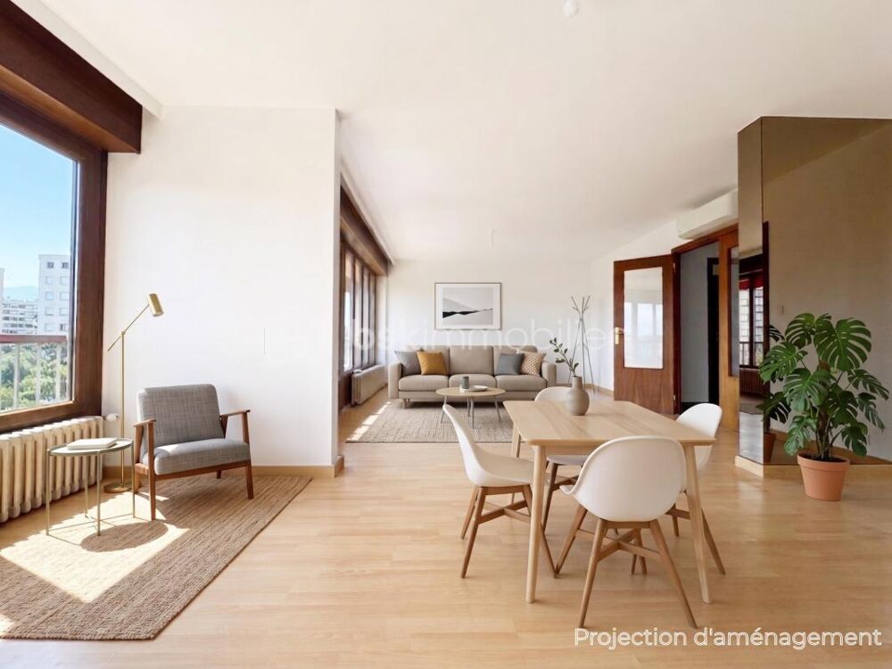 T4 TRAVERSANT DE 107,69 M², 3 CHAMBRES AVEC VUE, RÉNOVÉ