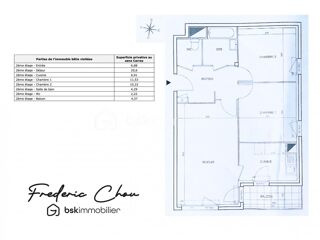  Appartement � vendre 3 pi�ces 62 m�