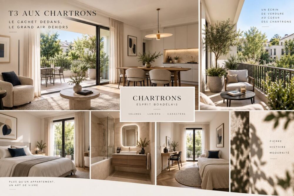 Vente Appartement T3 aux Chartrons - Le cachet dedans, le grand air dehors Bordeaux