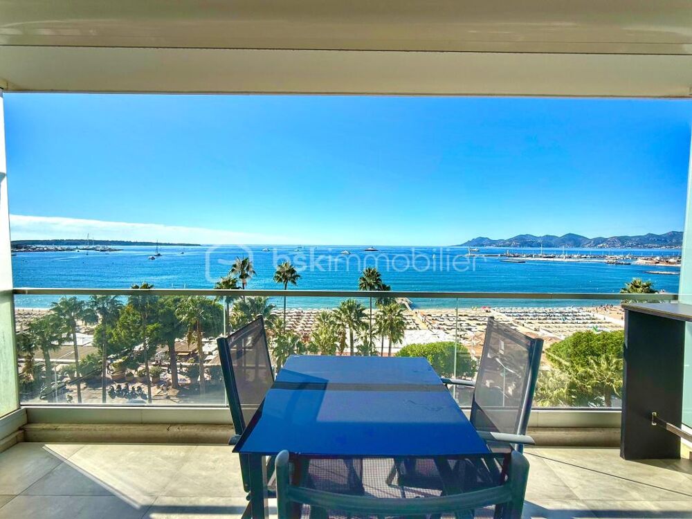 Vente Appartement CANNES CROISETTE - VUE MER PANORAMIQUE - APPARTEMENT 107M² - 3 CHAMBRES - PARKING - CARRE D'OR Cannes