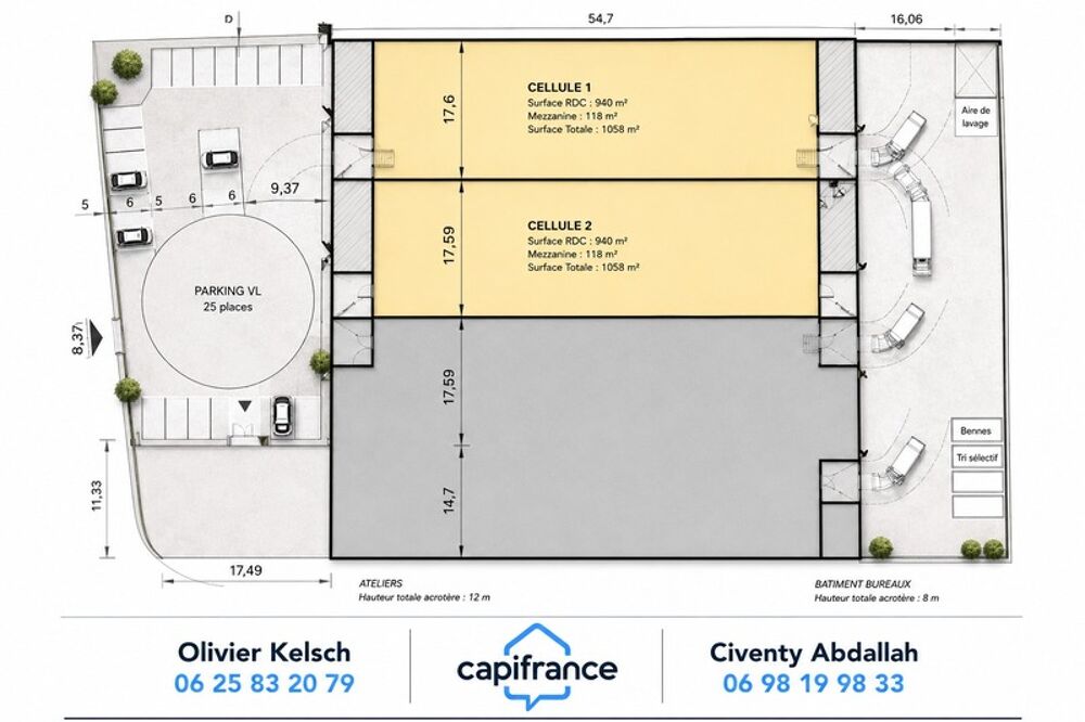   LOCAL INDUSTRIEL NEUF 1 058 M² À LOUER – PONT ROULANT 12,5 T – HSP 12 M – SAINTE-HÉLÈNE-SUR-ISÈRE (73) 