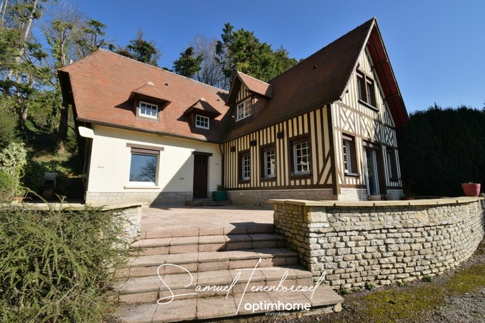 Maison de caractère 177 m², 4 ch avec dépendance et vue vallée  CAMBREMER (14340)