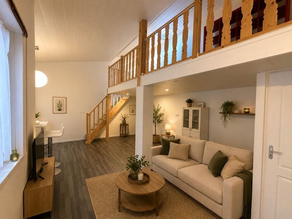 Vente Appartement APPARTEMENT TYPE MAISONNETTE 54m2- TERRASSE - 1 CHAMBRE - MEZZANINE - BUANDERIE - CAVE Lorette