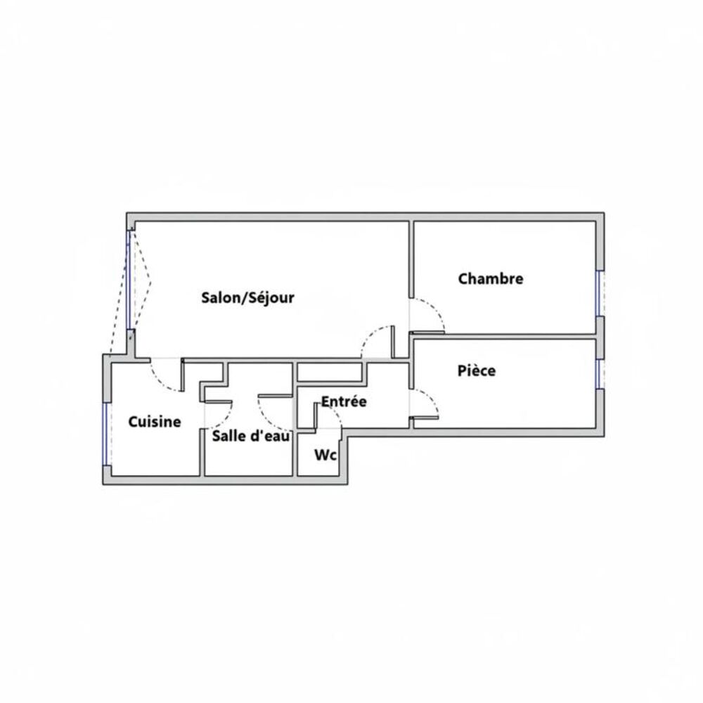 Vente Appartement Appartement lumineux 3 pièces avec balcon Asnieres sur seine