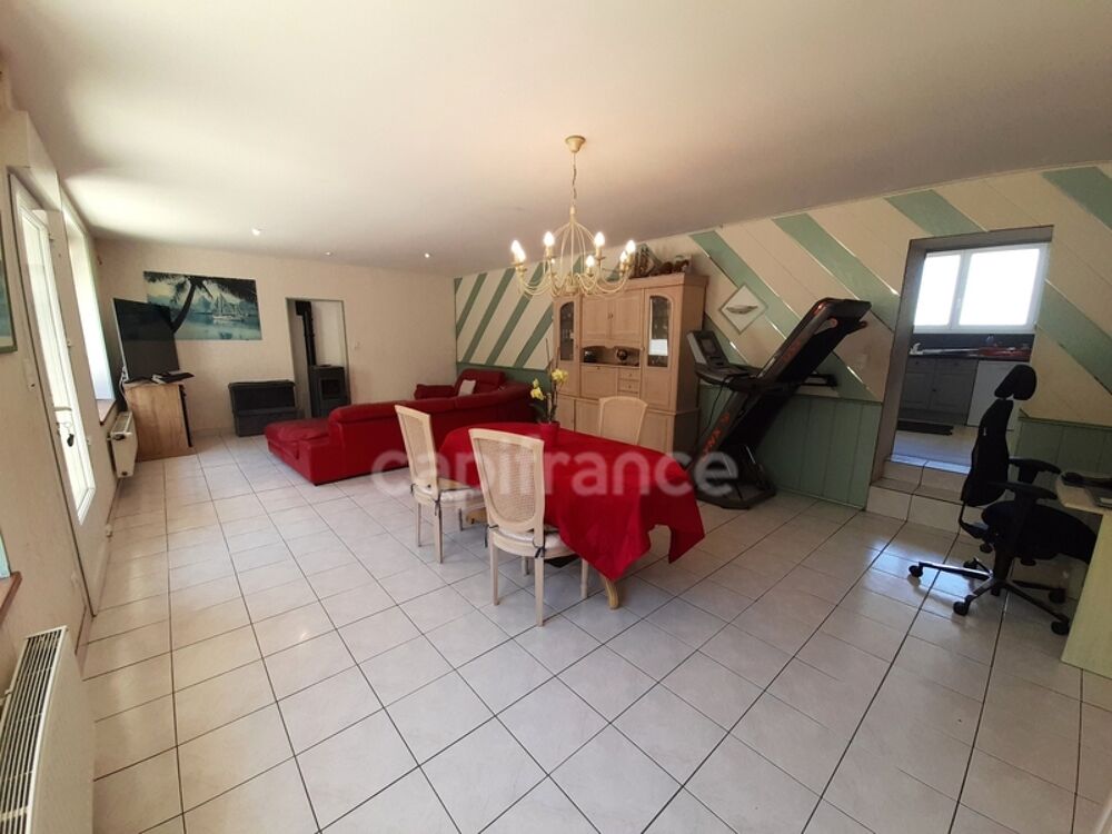 Maison à vendre 4 pièces SAINT THOIS (29520)- 3 chambres- surface habitable 120.27m2- Avec sous-sol- parcelle de 3922m2- dépenda