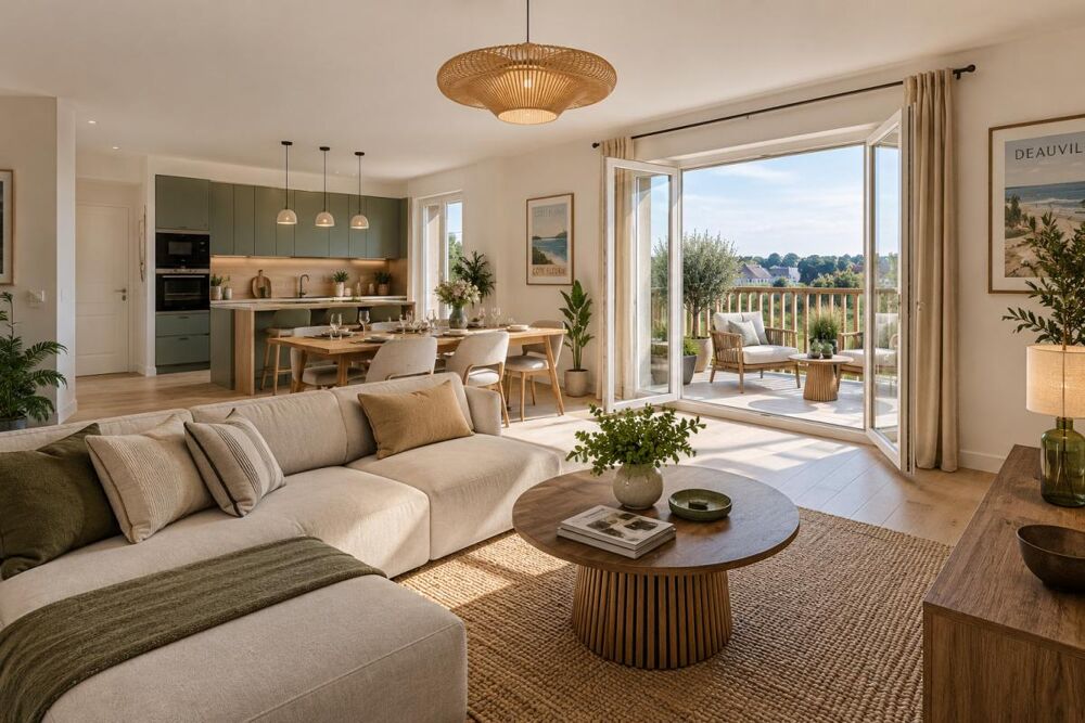 Vente Appartement Beau T4 avec balcons à proximité de la plage des Amonites Benerville sur mer