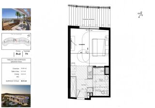  Appartement  vendre 1 pice 36 m