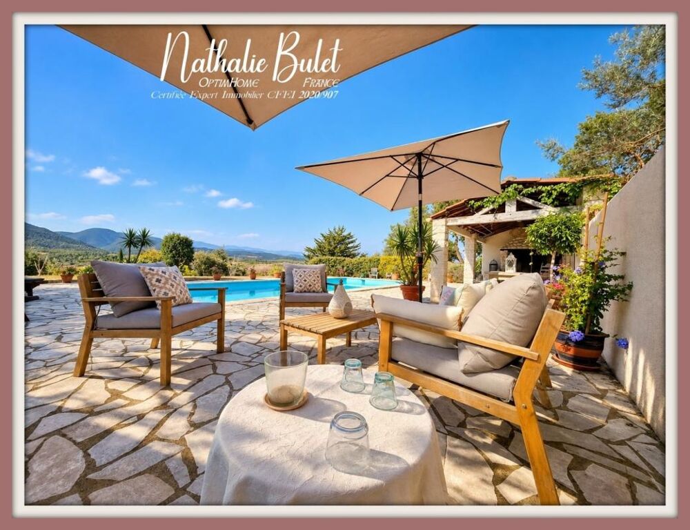 Vente Maison MAISON DE 185 M² AVEC PISCINE SUR 3 900 M² DE TERRAIN – VUE PANORAMIQUE SUR LE CAROUX Saint chinian