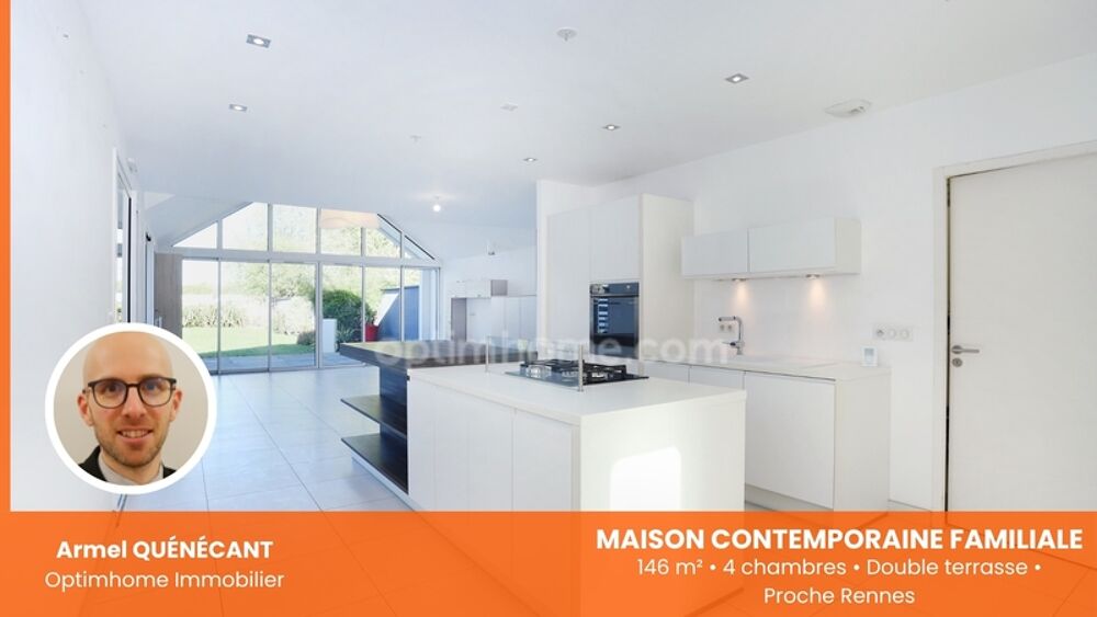 Maison contemporaine 146 m², 4 chambres, Chantepie