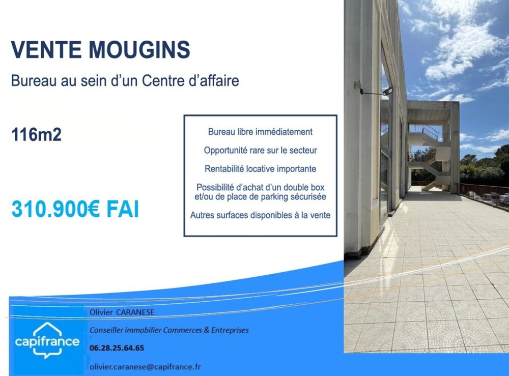   Grand Bureau 116m2 à vendre MOUGINS (06) - libre de suite 