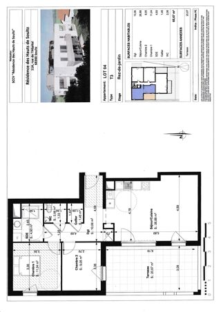  Appartement � vendre 3 pi�ces 66 m�