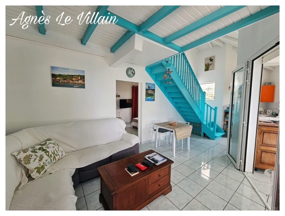 Vente Appartement Duplex Vue Mer 2 chambres + Mezzanine Plage à pieds Deshaies