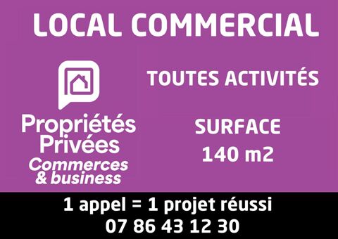   Local commercial 140 m2 - hypercentre Berck plage 