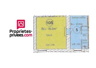  Appartement � vendre 1 pi�ce 28 m�