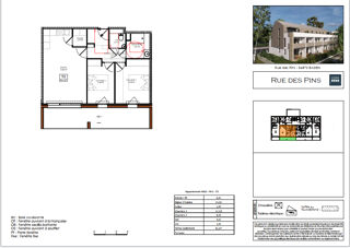  Appartement  vendre 3 pices 61 m