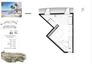  Appartement � vendre 2 pi�ces 59 m�