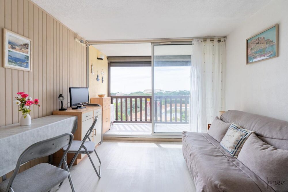 Vente Appartement Studio +Cabine avec terrasse et Parking Saint pierre la mer