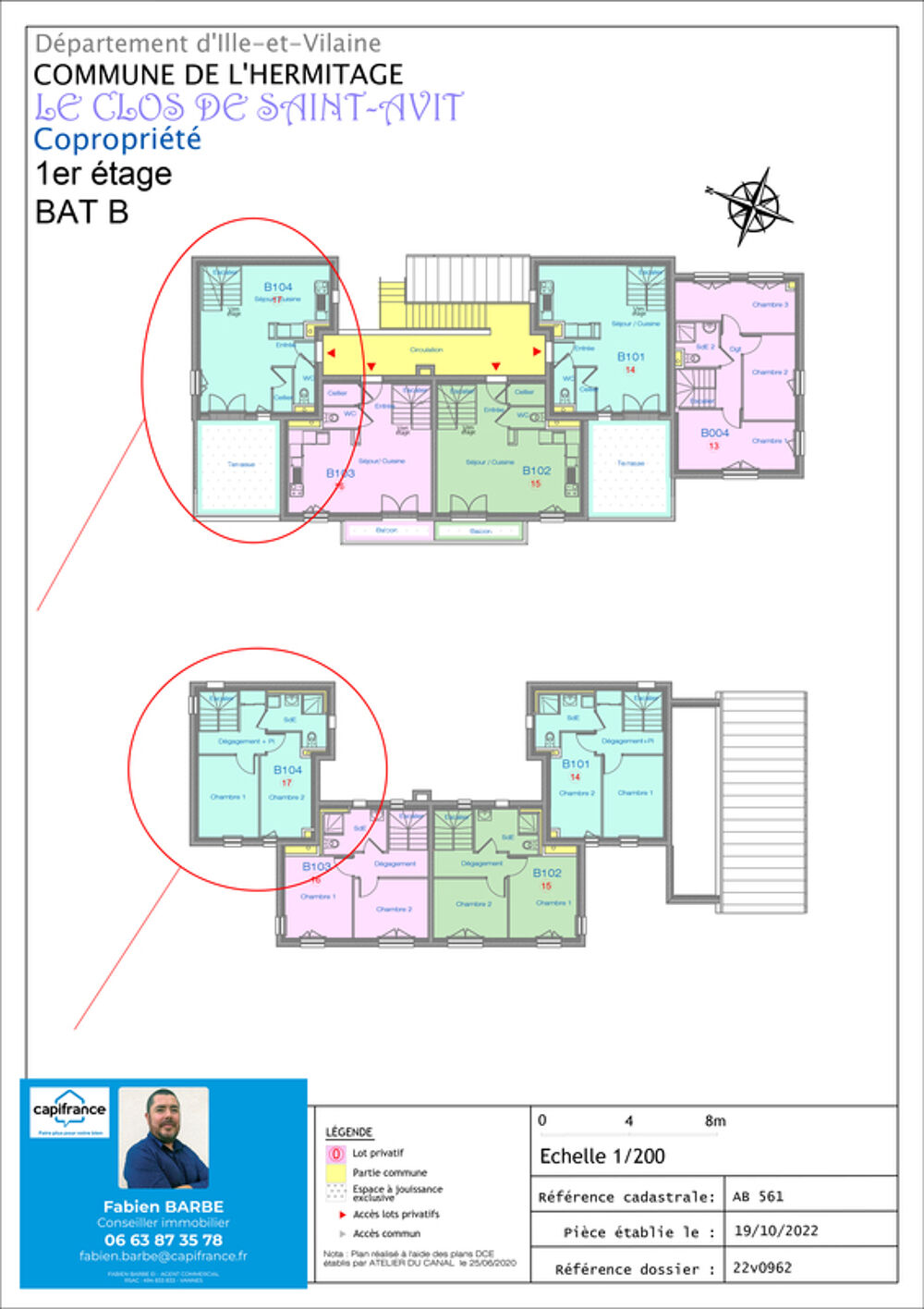 Appartement Neuf en Duplex à vendre 3 pièces L'HERMITAGE (35)
