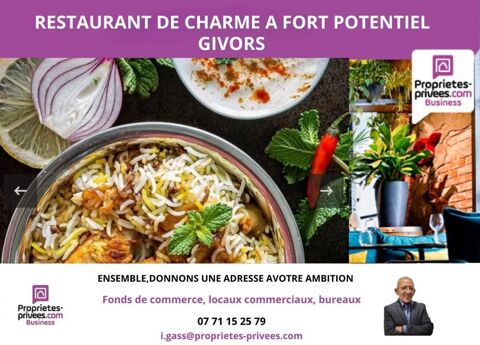   69700 GIVORS - RESTAURANT 90 COUVERTS AVEC TERRASSE 