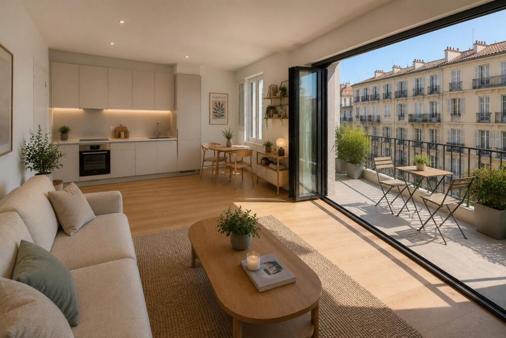 Vente Appartement Studio avec balcon – Dernier étage – Secteur Riquier / Coulée Verte Nice
