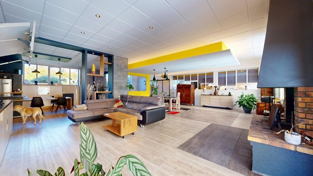 MAISON 5 CHAMBRES + PISCINE COUVERTE + ATELIER PRO + JARDIN