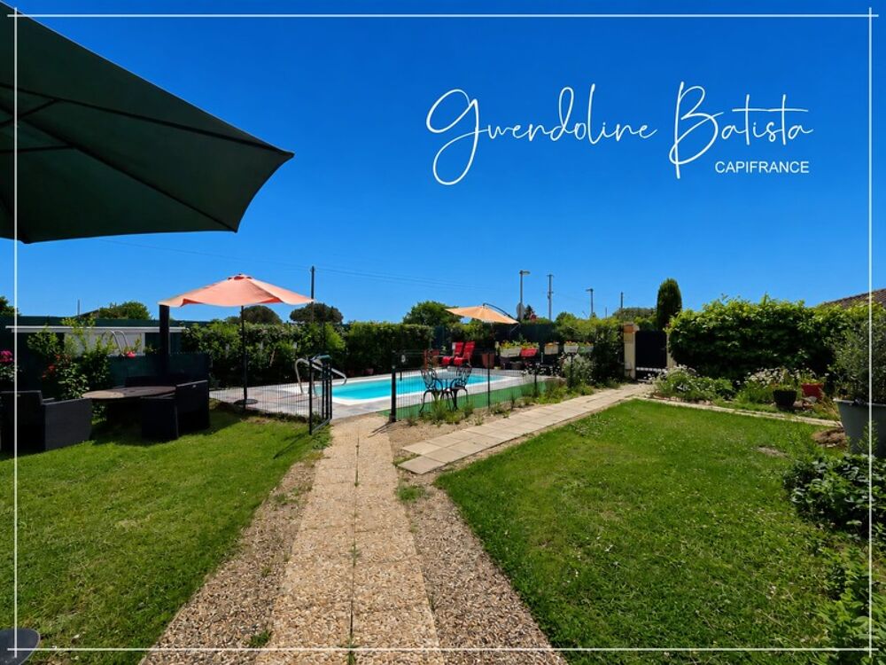 Maison Plain-pied 134m² - 4 chambres - Terrain 1140m² avec piscine - PINEUILH (33)