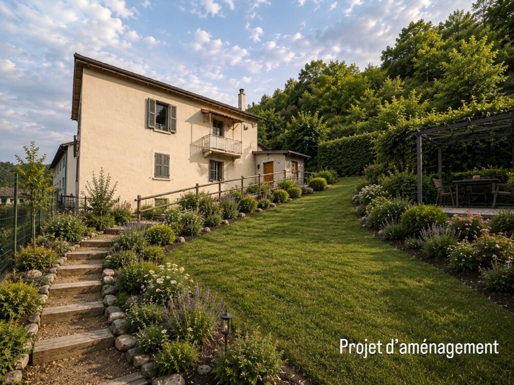 Maison 80 m²  Saint-Just-en-Chevalet - terrain 670 m²  3 garages