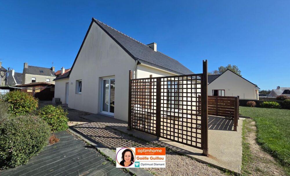Vente Maison PLOUESCAT : Maison plain pied de 98m² - Plein centre - 2/3 chambres + Garage - Jardin Plouescat