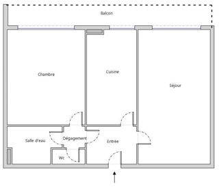  Appartement � vendre 2 pi�ces 51 m�