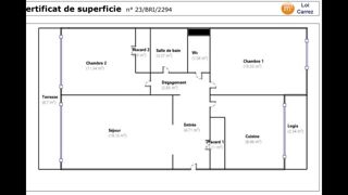  Appartement � vendre 3 pi�ces 65 m�