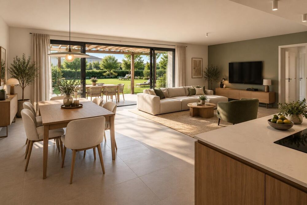 Vente Appartement T4 SATHONAY-VILLAGE 83m²  - TERRASSE - JARDIN PRIVATIF - SÉJOUR OUVERT Sathonay village