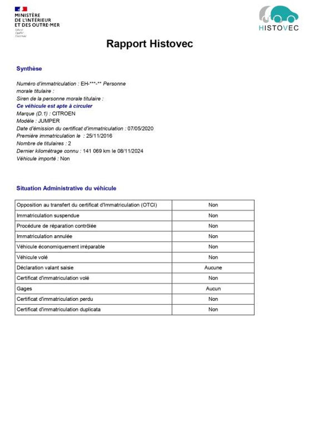 Jumper 1&deg; Main 11.499HT 2.0 HDI 130cv Pack business 3pl Clim/R&eacute;gul/ 2017 occasion 60430 Abbecourt