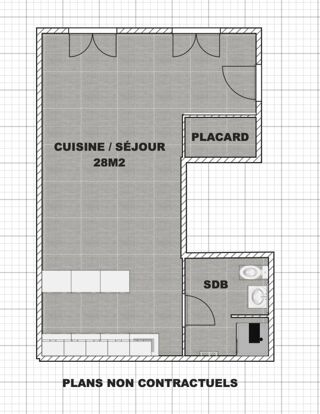 Appartement � vendre 1 pi�ce 34 m�