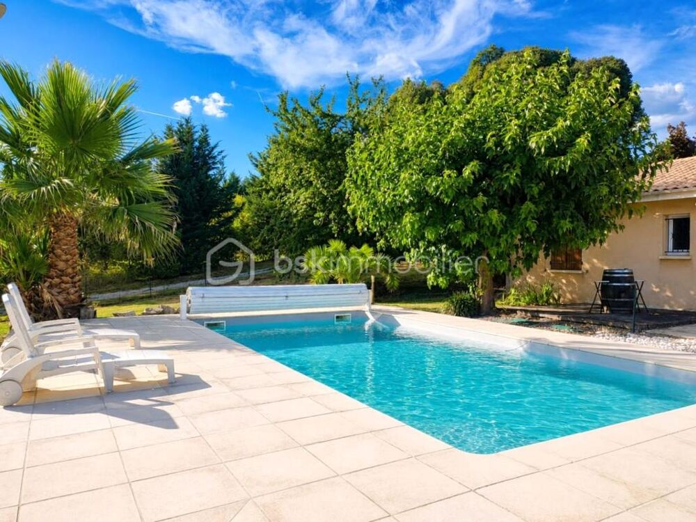 Coup de coeur à Prigonrieux ! Maison de plain-pied avec piscine et vue campagne