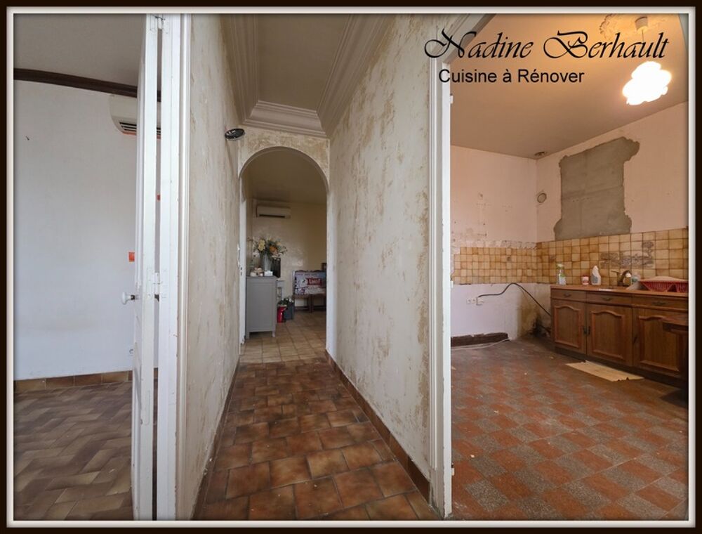 Maison Amilly 45, maison RDC à rénover - appartement et local commercial loués, Centre ville pour famille artisans ou marchand