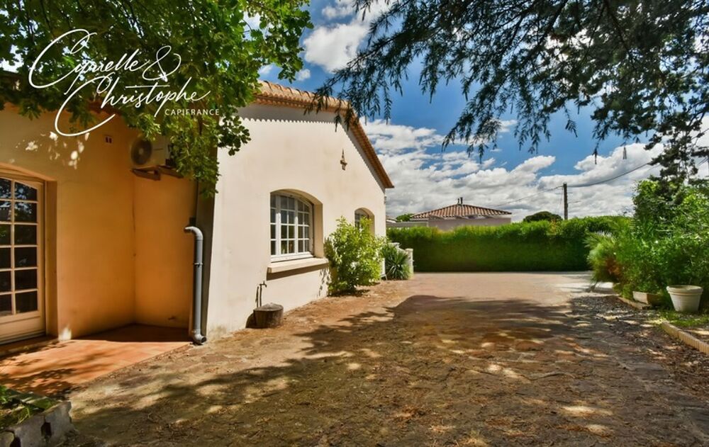 Vente Maison Dpt Hérault (34), à vendre à CANET, maison familiale T6 130m² avec studio indépendant, piscine, pool house sur terrain de 880m² Canet