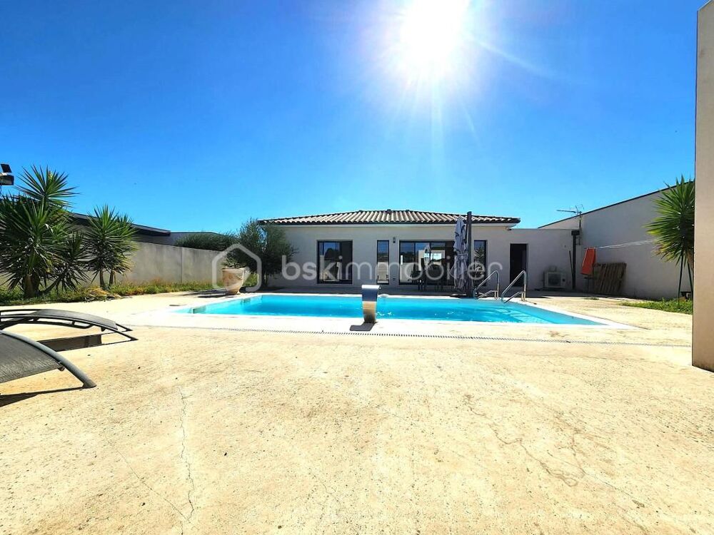 Vente Maison Villa récente de plain-pied à Tourbes avec  piscine, pool house et garage Tourbes