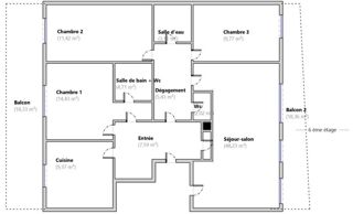 Appartement à vendre 5 pièces 116 m²