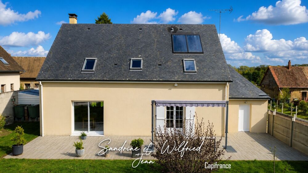 LES TROIS LACS (27) - Maison individuelle - 4 chambres + bureau - vie de plain-pied - terrain de 1200 m²