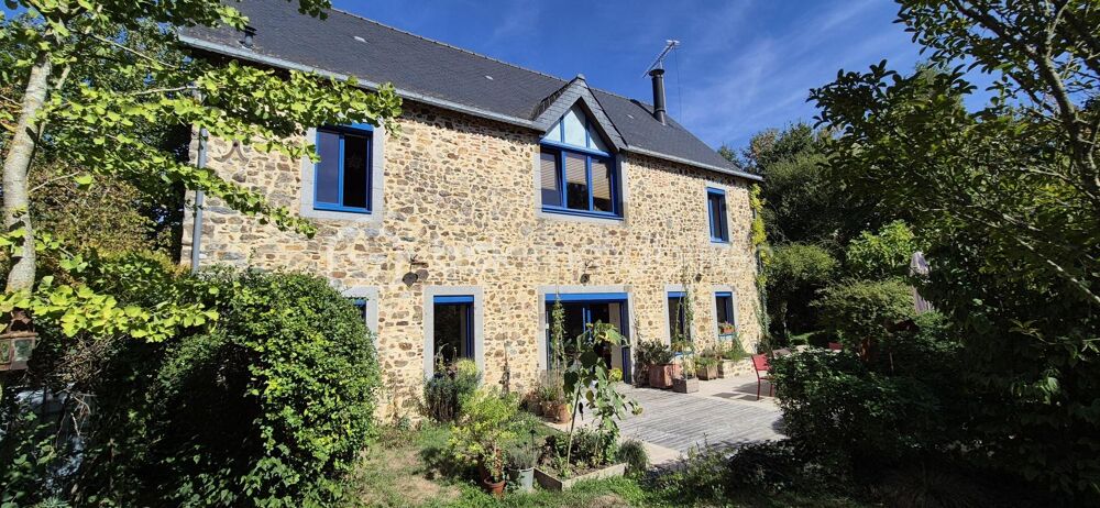 SAINT-JEAN-SUR-MAYENNE  Maison en pierre  5 chambres  jardin paysager  double garage