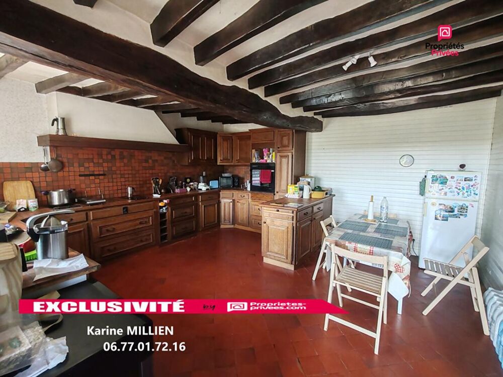 Vente Maison MUZY 27650 Maison individuelle de type longère - 1 étage - 3 chambres - Salle de jeux - Cave - Terrain - 193000  HAI Muzy