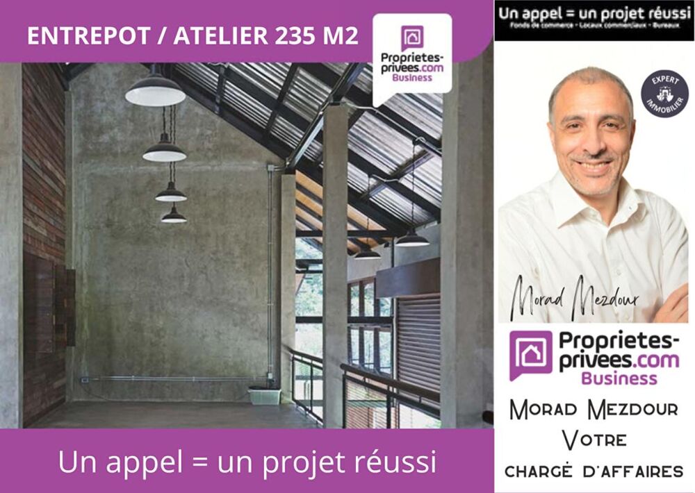   Roubaix limite Flers - Entrepôt / local 150 m2 Parking privé 86 m2 