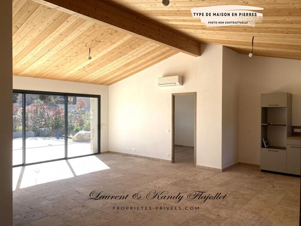 Maison type T3 en pierre sèche avec piscine - Ste Lucie de Porto Vecchio 2A - CORSE DU SUD - FRANCE